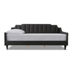 Edgar Channel Tufted Sofa Bed Daybed Jet Black by Jennifer Taylor -Jennifer Taylor Home Store jet black jennifer taylor daybeds 65090 978 c3 1000