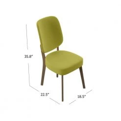 Lockwood Kiwi Green Linen Armless Side Chair (Set of 2) by Handy Living -Jennifer Taylor Home Store kiwi green linen handy living dining chairs a179874 4f 1000