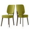 Lockwood Kiwi Green Linen Armless Side Chair (Set of 2) by Handy Living
