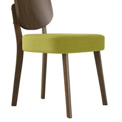 McClard Kiwi Green Linen Seat and Walnut Finished Back Armless Side Chair (Set of 2) by Handy Living -Jennifer Taylor Home Store kiwi green linen seat and walnut finished back handy living dining chairs a179836 44 1000