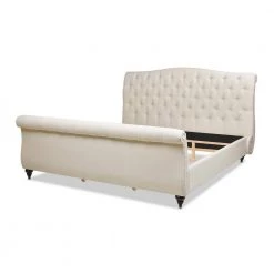 Nautlius King Bed Frame with Headboard and Footboard, Light Beige Linen by Jennifer Taylor 15 Nautlius King Bed Frame with Headboard and Footboard, Light Beige Linen by Jennifer Taylor -Jennifer Taylor Home Store light beige jennifer taylor panel beds 52280 4 mlb 2 1d 1000