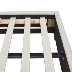 Manhattan Shelter King Platform Bed Frame, Light Beige Linen by Jennifer Taylor 19 Manhattan Shelter King Platform Bed Frame, Light Beige Linen by Jennifer Taylor -Jennifer Taylor Home Store light beige jennifer taylor platform beds 52152 4 mlb 1 4f 1000