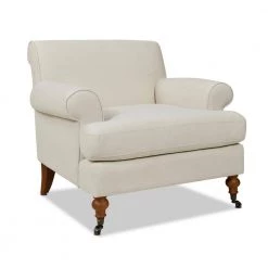 Alana 38 in. Light Beige Linen Lawson Accent Arm Chair by Jennifer Taylor -Jennifer Taylor Home Store light beige linen jennifer taylor accent chairs 63360 1 mlb 1f 1000
