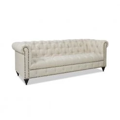 Alto 88 in. Light Beige Linen 3-Seat Tufted Chesterfield Sofa by Jennifer Taylor 11 Alto 88 in. Light Beige Linen 3-Seat Tufted Chesterfield Sofa by Jennifer Taylor -Jennifer Taylor Home Store light beige linen jennifer taylor sofas couches 63022 3 mlb c3 1000