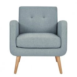 Kingston Mid Century Modern Sofa and Arm Chair Set in Light Blue Textured Linen by Handy Living -Jennifer Taylor Home Store light blue handy living living room sets kst 255 sln52n fa 1000