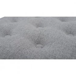 Yolanda Light Grey Ottoman by Jennifer Taylor -Jennifer Taylor Home Store light gray polyester jennifer taylor ottomans 2345 962 44 1000