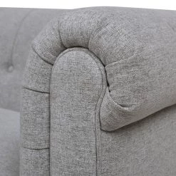 Shiloh 84 in. Wide Rolled Arm Polyester Farmhouse Chesterfield Straight Sofa in Light Gray by Jennifer Taylor -Jennifer Taylor Home Store light grey jennifer taylor sofas couches 64021 3 962 a0 1000