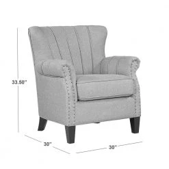 Jeanne Lilac Purple Textured Linen-Like Fabric Arm Chair by Handy Living -Jennifer Taylor Home Store lilac purple textured linen like handy living accent chairs a185450 1d 1000