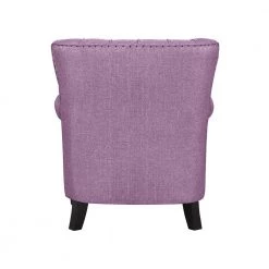 Jeanne Lilac Purple Textured Linen-Like Fabric Arm Chair by Handy Living -Jennifer Taylor Home Store lilac purple textured linen like handy living accent chairs a185450 66 1000