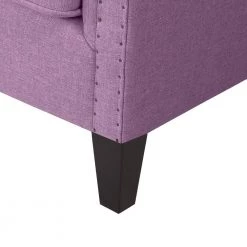 Jeanne Lilac Purple Textured Linen-Like Fabric Arm Chair by Handy Living -Jennifer Taylor Home Store lilac purple textured linen like handy living accent chairs a185450 fa 1000