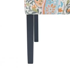 Courteney 40.5 in. Mango Orange Multi-Paisley Fabric 2-Seat Armless Settee by Handy Living -Jennifer Taylor Home Store mango orange multi paisley handy living loveseats a197502 1d 1000