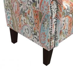 Mango Orange Multi Paisley Rolled Arm Bench Storage Ottoman by Handy Living 22 Mango Orange Multi Paisley Rolled Arm Bench Storage Ottoman by Handy Living -Jennifer Taylor Home Store mango orange multi paisley handy living ottomans ott747 bal30 44 1000