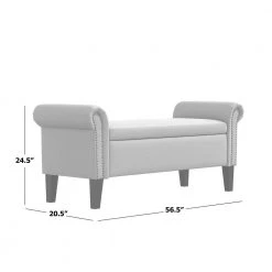 Mango Orange Multi Paisley Rolled Arm Bench Storage Ottoman by Handy Living 24 Mango Orange Multi Paisley Rolled Arm Bench Storage Ottoman by Handy Living -Jennifer Taylor Home Store mango orange multi paisley handy living ottomans ott747 bal30 76 1000