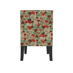Denis Merlot Red Modern Dewdrop Print Upholstered Armless Chairs (Set of 2) by Handy Living -Jennifer Taylor Home Store merlot red modern dewdrop print handy living accent chairs a162319 66 1000