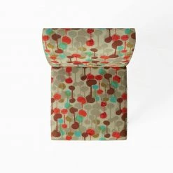 Denis Merlot Red Modern Dewdrop Print Upholstered Armless Chairs (Set of 2) by Handy Living -Jennifer Taylor Home Store merlot red modern dewdrop print handy living accent chairs a162319 a0 1000