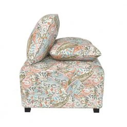 Kahului Button-Tufted Multi-Mango Paisley Square Ottoman with Matching Pillows (Set of 2) by Handy Living -Jennifer Taylor Home Store multi mango paisley handy living ottomans a185979 4f 1000