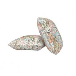 Kahului Button-Tufted Multi-Mango Paisley Square Ottoman with Matching Pillows (Set of 2) by Handy Living -Jennifer Taylor Home Store multi mango paisley handy living ottomans a185979 fa 1000