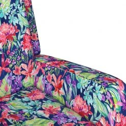 Evie Multi-Navy Botanical Floral Print Swivel Arm Chair by Handy Living -Jennifer Taylor Home Store multi navy botanical floral handy living accent chairs a157629 4f 1000