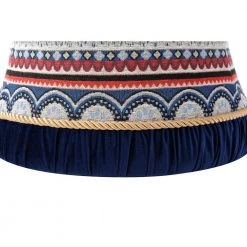 Leona Multicolored Vanity Stool by Jennifer Taylor -Jennifer Taylor Home Store multicolored geometric striped jennifer taylor ottomans 2360 859908818 1f 1000