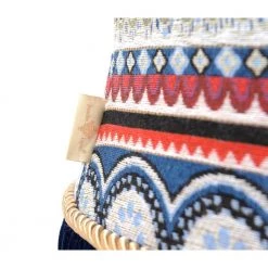 Leona Multicolored Vanity Stool by Jennifer Taylor -Jennifer Taylor Home Store multicolored geometric striped jennifer taylor ottomans 2360 859908818 44 1000