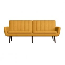 Limbrick 81.25 in. Mustard Yellow Linen-like Fabric 3-Seat Full Size Convert-a-Couch Sofa Bed by Handy Living 24 Limbrick 81.25 in. Mustard Yellow Linen-like Fabric 3-Seat Full Size Convert-a-Couch Sofa Bed by Handy Living -Jennifer Taylor Home Store mustard yellow handy living sofa beds a179607 44 1000