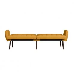 Limbrick 81.25 in. Mustard Yellow Linen-like Fabric 3-Seat Full Size Convert-a-Couch Sofa Bed by Handy Living 20 Limbrick 81.25 in. Mustard Yellow Linen-like Fabric 3-Seat Full Size Convert-a-Couch Sofa Bed by Handy Living -Jennifer Taylor Home Store mustard yellow handy living sofa beds a179607 77 1000