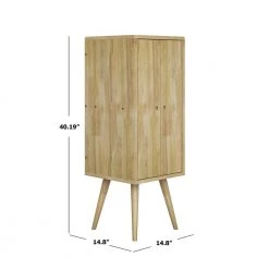 Freemont Natural Mid Century Modern Vertical Wood Chest with Doors by Handy Living 13 Freemont Natural Mid Century Modern Vertical Wood Chest with Doors by Handy Living -Jennifer Taylor Home Store natural handy living accent cabinets a148924 4f 1000