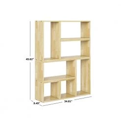 Freemont Natural Modern 7-Block Wood Shelving Set by Handy Living 9 Freemont Natural Modern 7-Block Wood Shelving Set by Handy Living -Jennifer Taylor Home Store natural handy living bookcases bookshelves a156424 1f 1000