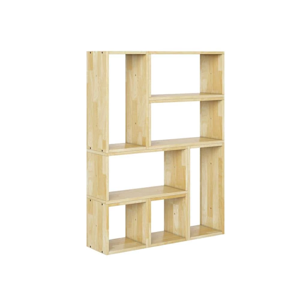 Freemont Natural Modern 7-Block Wood Shelving Set by Handy Living 1 Freemont Natural Modern 7-Block Wood Shelving Set by Handy Living