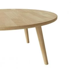 Ballast 36 in. Natural Medium Round Wood Coffee Table by Handy Living -Jennifer Taylor Home Store natural handy living coffee tables a142502 1f 1000