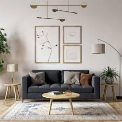 Ballast 36 in. Natural Medium Round Wood Coffee Table by Handy Living -Jennifer Taylor Home Store natural handy living coffee tables a142502 c3 1000