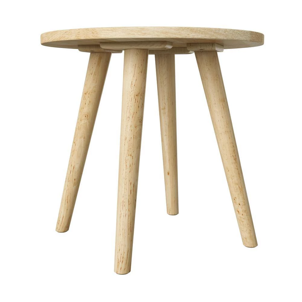 Marcia Natural Round Wood End Tables (Set of 2) by Handy Living 5 Marcia Natural Round Wood End Tables (Set of 2) by Handy Living - Image 5