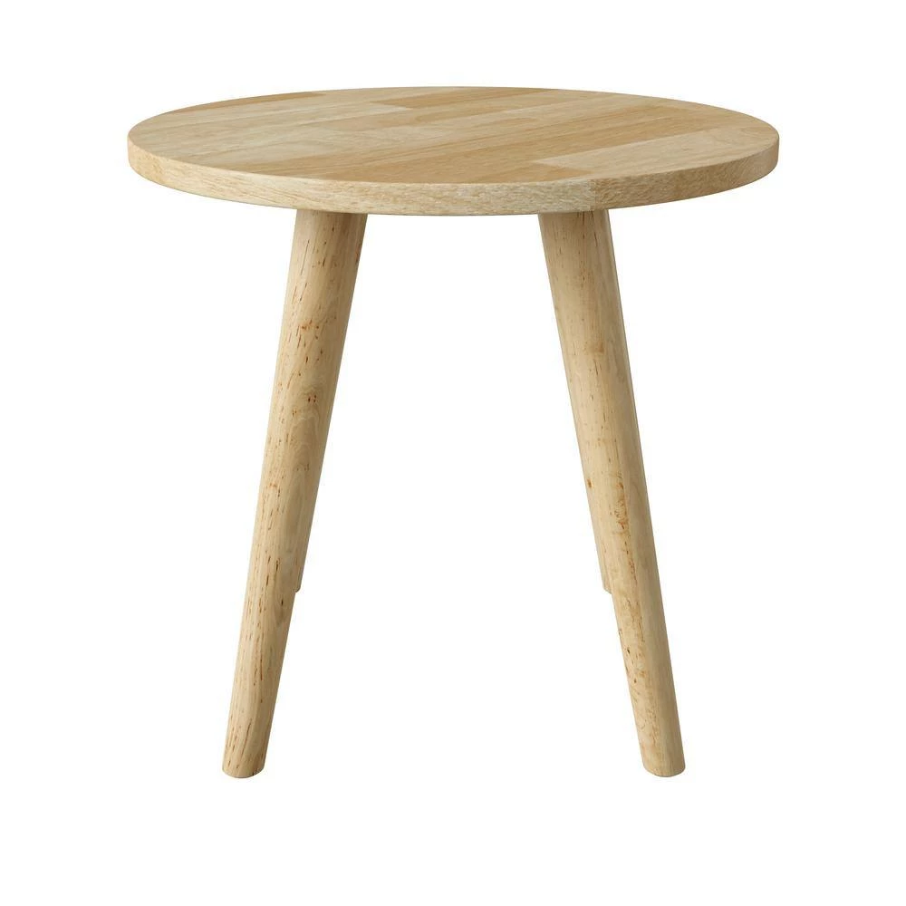 Marcia Natural Round Wood End Tables (Set of 2) by Handy Living 2 Marcia Natural Round Wood End Tables (Set of 2) by Handy Living - Image 2