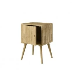 Freemont Square Wood Chest-style End Tables with Door in Natural (Set of 2) by Handy Living -Jennifer Taylor Home Store natural handy living end side tables a172592 77 1000