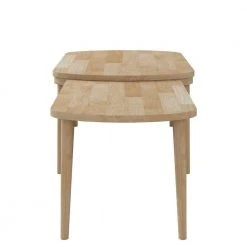 Freemont 48 in. Natural Large Rectangle Wood Coffee Table with Nesting Tables by Handy Living -Jennifer Taylor Home Store natural handy living nesting tables a149068 fa 1000