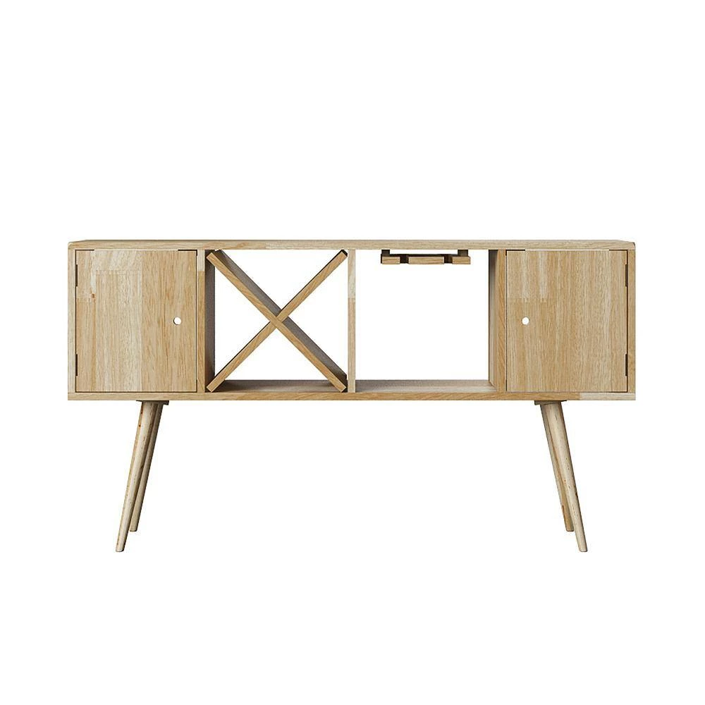 Freemont Natural Mid Century Modern Wood Sideboard with Doors by Handy Living 5 Freemont Natural Mid Century Modern Wood Sideboard with Doors by Handy Living - Image 5