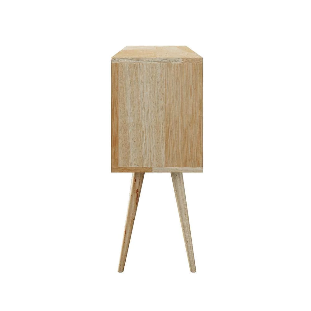 Freemont Natural Mid Century Modern Wood Sideboard with Doors by Handy Living 2 Freemont Natural Mid Century Modern Wood Sideboard with Doors by Handy Living - Image 2