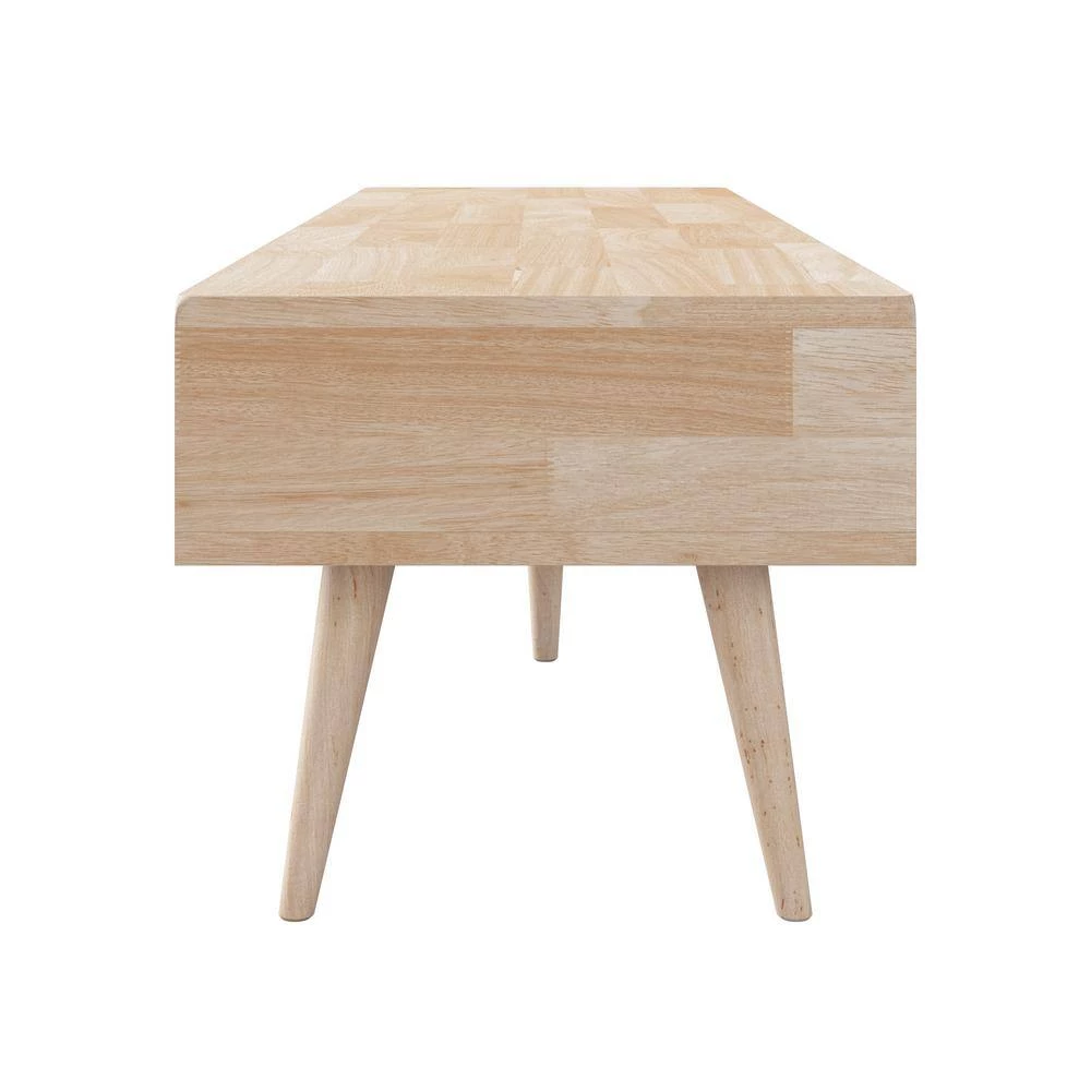 Freemont 59 in. Natural Wood TV Stand with 2-Drawer Fits TVs Up to 55 in. by Handy Living 2 Freemont 59 in. Natural Wood TV Stand with 2-Drawer Fits TVs Up to 55 in. by Handy Living - Image 2