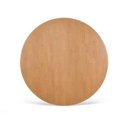 Scandi 54 in. 6-Seater Round Natural Light Brown Rubberwood Dining Table by Jennifer Taylor -Jennifer Taylor Home Store natural light brown rubberwood jennifer taylor kitchen dining tables cz87430 my 1d 1000