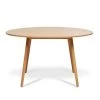 Scandi 54 in. 6-Seater Round Natural Light Brown Rubberwood Dining Table by Jennifer Taylor