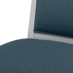 Wesley 5-Piece Smart Top Dining Table & Upholstered Armless Dining Chairs in Denim Blue Fine Polyester by Handy Living -Jennifer Taylor Home Store natural top white leg table with dimensional denim blue fabric chairs handy living dining room sets a143929 4f 1000