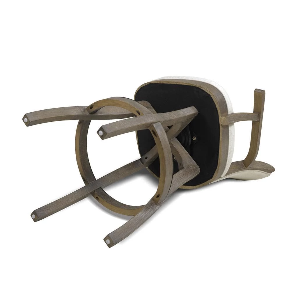 Williams 30 Swivel Bar Stool with Armrests Natural White by Jennifer Taylor 4 Williams 30 Swivel Bar Stool with Armrests Natural White by Jennifer Taylor - Image 4