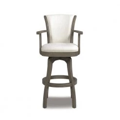 Williams 30 Swivel Bar Stool with Armrests Natural White by Jennifer Taylor 19 Williams 30 Swivel Bar Stool with Armrests Natural White by Jennifer Taylor -Jennifer Taylor Home Store natural white brown jennifer taylor bar stools 81040 mlw 4f 1000