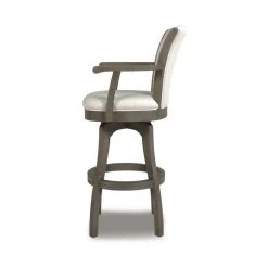 Williams 30 Swivel Bar Stool with Armrests Natural White by Jennifer Taylor 17 Williams 30 Swivel Bar Stool with Armrests Natural White by Jennifer Taylor -Jennifer Taylor Home Store natural white brown jennifer taylor bar stools 81040 mlw 77 1000