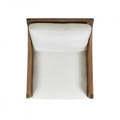 Ontario 24.5 in. Natural White Linen Oak and Rattan Upholstered Accent Arm Chair by Jennifer Taylor -Jennifer Taylor Home Store natural white linen jennifer taylor accent chairs 60440 mlw my 77 1000