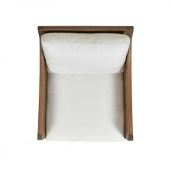 Ontario 24.5 in. Natural White Linen Oak and Rattan Upholstered Accent Arm Chair by Jennifer Taylor -Jennifer Taylor Home Store natural white linen jennifer taylor accent chairs 60440 mlw my c3 1000