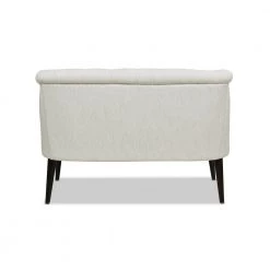Stella 53.5 in. Natural White Tufted Settee Nailhead Accent Trim by Jennifer Taylor -Jennifer Taylor Home Store natural white linen jennifer taylor loveseats 61120 mlw 66 1000