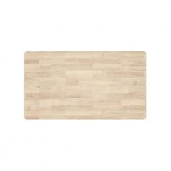 Wesley Natural and White Rectangular Smart Top Dining Table by Handy Living -Jennifer Taylor Home Store natural wood look top white legs handy living kitchen dining tables a142335 a0 1000