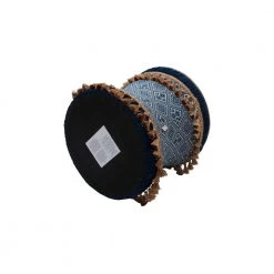 Leona Navy and White Vanity Stool by Jennifer Taylor -Jennifer Taylor Home Store navy and white jennifer taylor ottomans 2360 818859 1f 1000