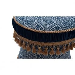 Leona Navy and White Vanity Stool by Jennifer Taylor -Jennifer Taylor Home Store navy and white jennifer taylor ottomans 2360 818859 44 1000